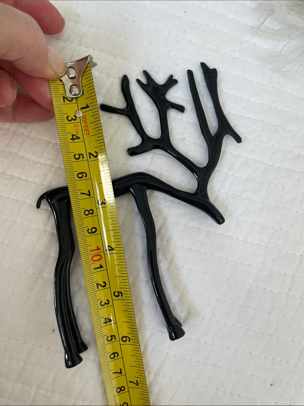 Black Antler Wall Hook Decorative Accent - Brand Unspecified